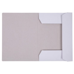 Teczka z gumką OFFICE PRODUCTS Budget, karton, A4, 250gsm, 3-skrz., biała