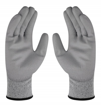 Rękawice TK SHARK, antyprzecięciowe, rozm. 10, szare