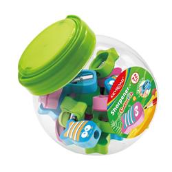 Temperówka KEYROAD Funny Fish, plastikowa, pojedyncza, 72 szt. tuba, mix kolorów