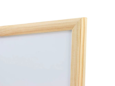 Tablica Magnetyczna Suchościeralna Biała 120x80 cm w ramie drewnianej