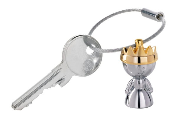 Brelok TROIKA Little Queen, chromowany metal