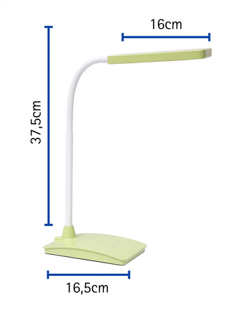 LAMPA BIURKOWA LED MAULpearly, możliwość regulacji światła LIMONKOWA