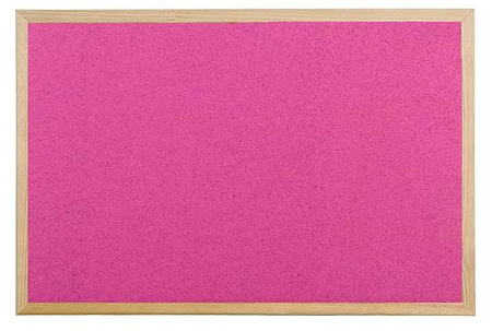 Tablica korkowa kolorowa w ramie drewnianej