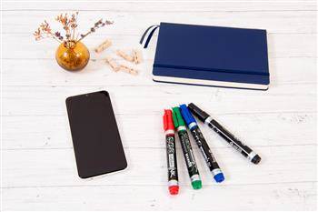 Marker permanentny MEMOBE okrągła końc.kolor czarny