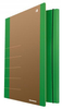 Teczka z gumką DONAU Life, Karton, A4, 500gsm, 3-skrz., zielony