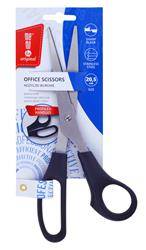 Nożyczki czarne z profilowanym uchwytem MemoBe 20,5 cm