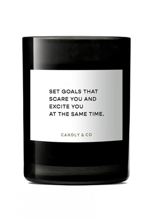 Świeca sojowa w szkle CANDLY&CO, Set Goals That Scare You, zapach No.4, 250g