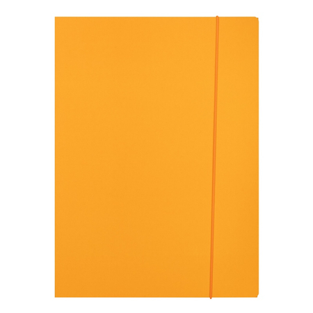 Teczka z gumką OFFICE PRODUCTS, Fluo soft touch, karton/lakier, A4, 320gsm, 3-skrz., mix kolorów