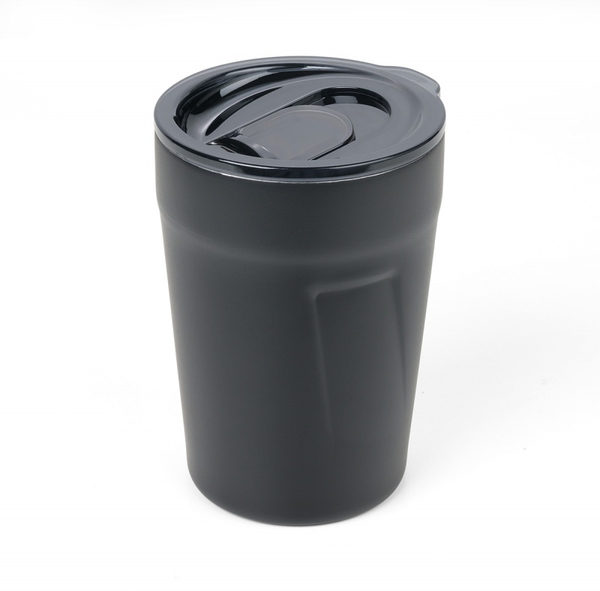 Kubek termiczny TROIKA Cup-uccino, 300ml, stalowy, czarny