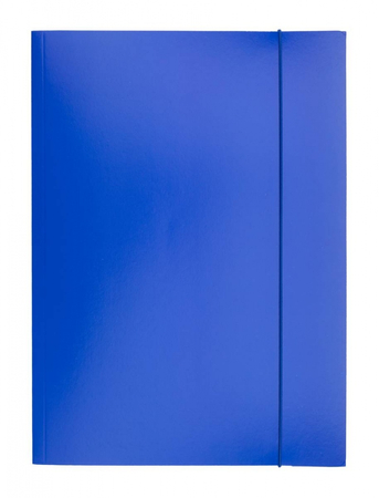 Teczka z gumką OFFICE PRODUCTS, karton/lakier, A4, 320gsm, 3-skrz., mix kolorów