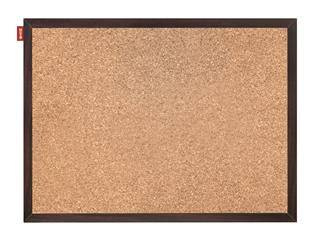 Tablica korkowa MEMOBE, rama obrazowa mahoniowa, 90x60 cm
