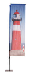 Beach Flag Alu Square Graphic 85 x 375 cm