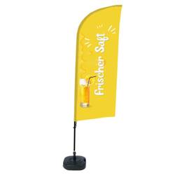 Beach Flag Alu Wind Complete Set Fresh Juice German