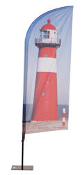 Beach Flag Alu Wind Graphic 86 x 162 cm Single-Sided