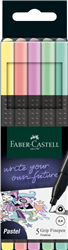 CIENKOPISY GRIP 5 KOL. PASTELOWYCH FABER-CASTELL