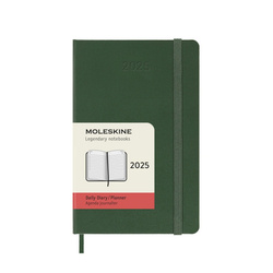 Kalendarz dzienny MOLESKINE 2025, 12M, P, twarda oprawa, 9x14cm, myrtle green