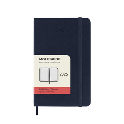 Kalendarz dzienny MOLESKINE 2025, 12M, P, twarda oprawa, 9x14cm, sapphire blue