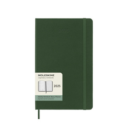 Kalendarz tygodniowy MOLESKINE 2025, 12M, L, twarda oprawa, 13x21cm, myrtle green