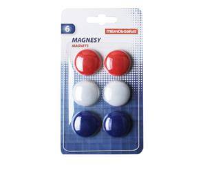 MAGNESY MEMOBOARDS DO TABLIC 6 SZT. BLISTER f 30 MM