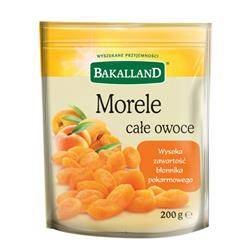 Morele suszone całe owoce, Bakalland, 200g