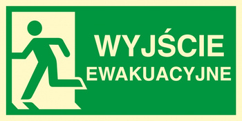 Znak TDC, Kierunek do wyjścia ewakuacyjnego – w lewo 2