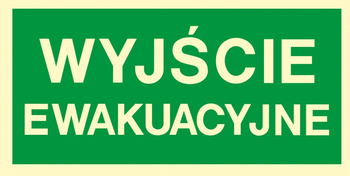 Znak TDC, Wyjście ewakuacyjne