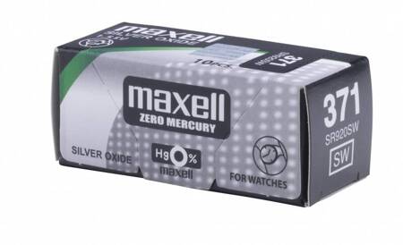 Bateria MAXELL srebrowa, zegarkowa, SR920SW (371), 10 szt.