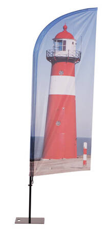 Beach Flag Alu Wind Graphic 86 x 233 cm Single-Sided