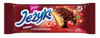 Ciastka JEŻYKI GOPLANA, 140g, dark cherry