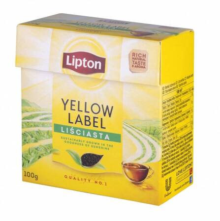 Herbata LIPTON czarna, liściasta, 100g