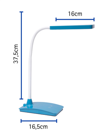 LAMPA BIURKOWA LED MAULpearly, możliwość regulacji światła NIEBIESKA