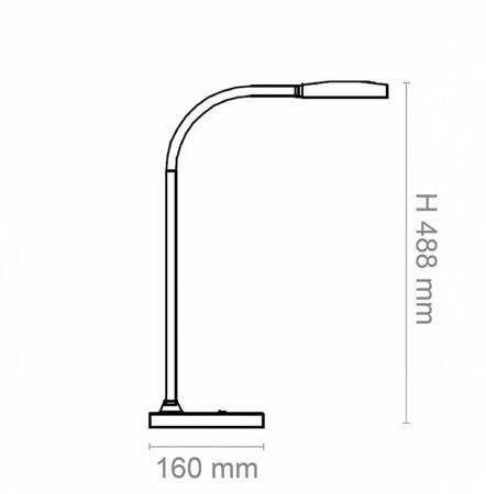 Lampka na biurko CEP CLED-0290, Flex, biały