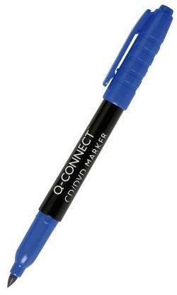 Marker do płyt CD/DVD Q-CONNECT, 1mm (linia), niebieski