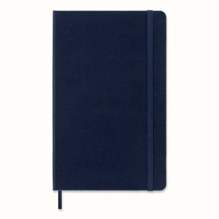 Notes MOLESKINE Classic L (13x21 cm) w kropki, twarda oprawa, sapphire blue, 240 stron, niebieski