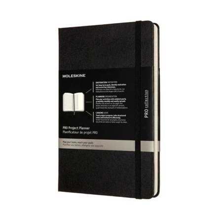 Notes MOLESKINE PRO Project Planner L (13x21 cm) twarda oprawa, czarny