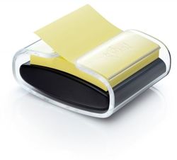 Podajnik do karteczek samoprzylepnych POST-IT® Pro (PRO-B-1SSCY-R330), czarny, w zestawie 1 bloczek Super Sticky Z-Notes