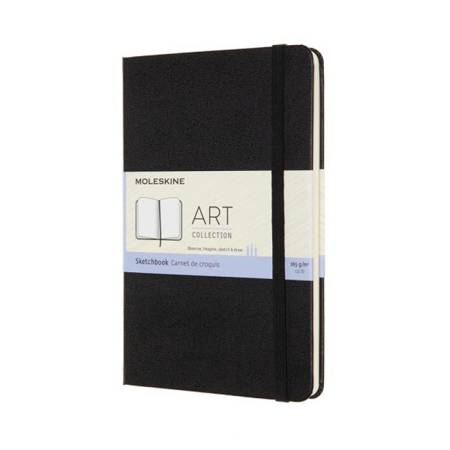 Szkicownik MOLESKINE M (11,5x18 cm), twarda oprawa, 88 stron, czarny