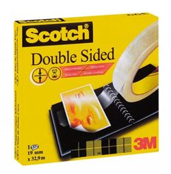 Taśma biurowa, dwustronna SCOTCH® (665), 19mm, 32, 9m