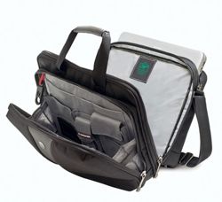 Torba na laptopa WENGER Slim Legacy, 16", 400x310x180mm, czarna/szara